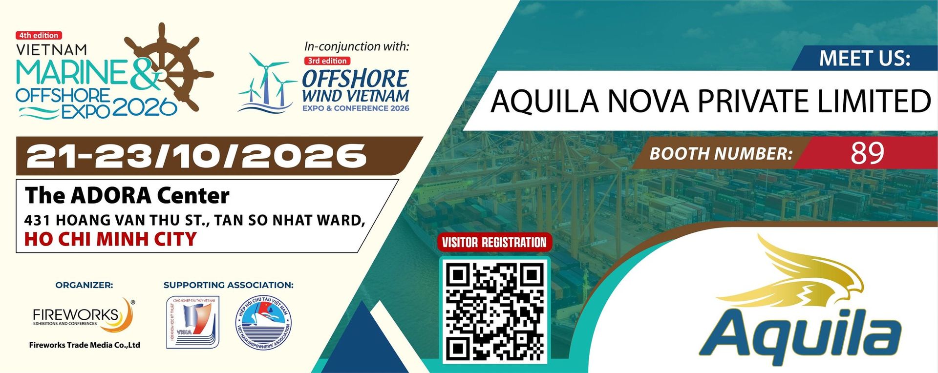 Meet Aquila Nova at VIMOX 2026, Booth 89, 21-23 October, The Adora Center, Ho Chi Minh City. Register.