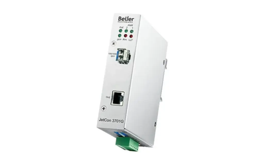 Beijer JetCon 3701 Series – Industrial Gigabit PoE media converters