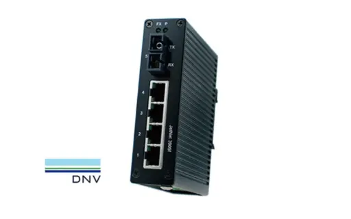 Beijer JetNet 3905f‑m – Marine‑grade unmanaged Fast Ethernet fiber switch